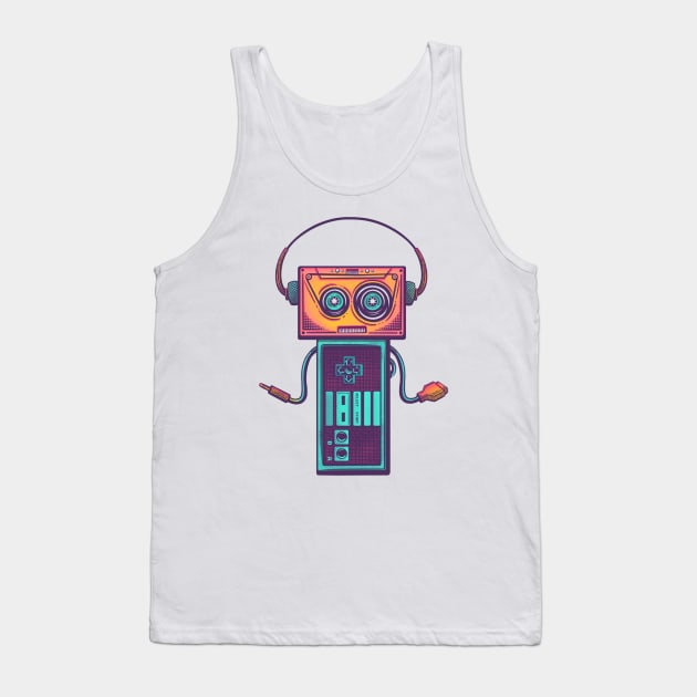 Eighties Tech Tank Top by stacybeeart